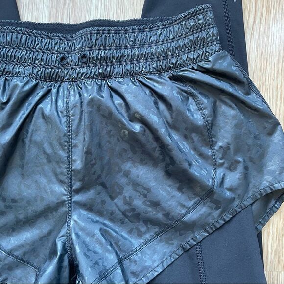 Athleta Black Rainier 2-in-1 Tight Layered Shorts Leggings Combo - Size: Small - Picture 8 of 10
